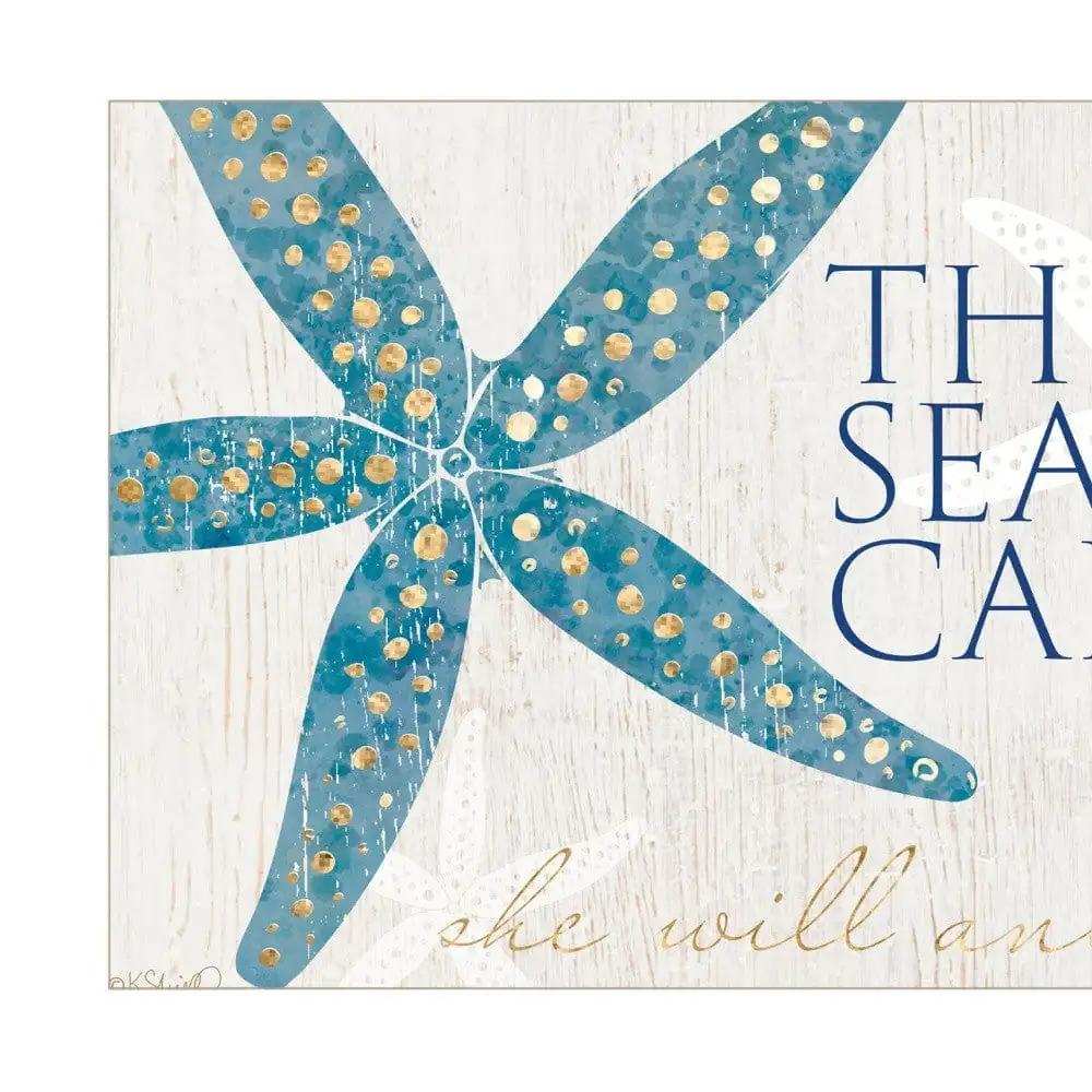 The Sea Calls 1 White Framed Print Wall Art - Homeroots - Flyclothing LLC