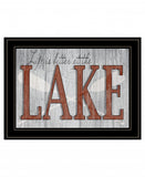 Life is Better at the Lake 2 Black Framed Print Wall Art - Homeroots