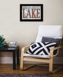 Life is Better at the Lake 2 Black Framed Print Wall Art - Homeroots - Flyclothing LLC