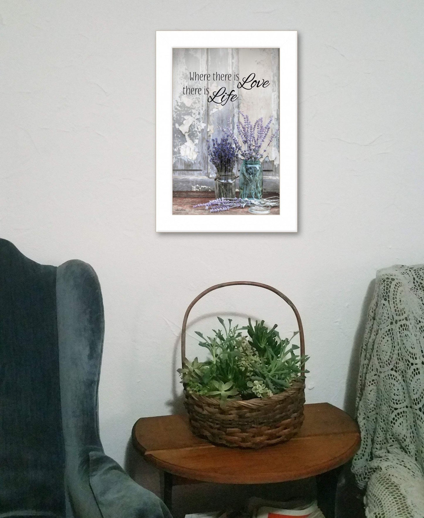 Where There is Love 1 White Framed Print Wall Art - Homeroots - Flyclothing LLC