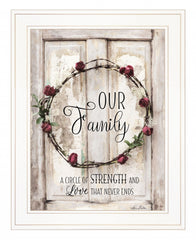 Our Family 1 White Framed Print Wall Art - Homeroots