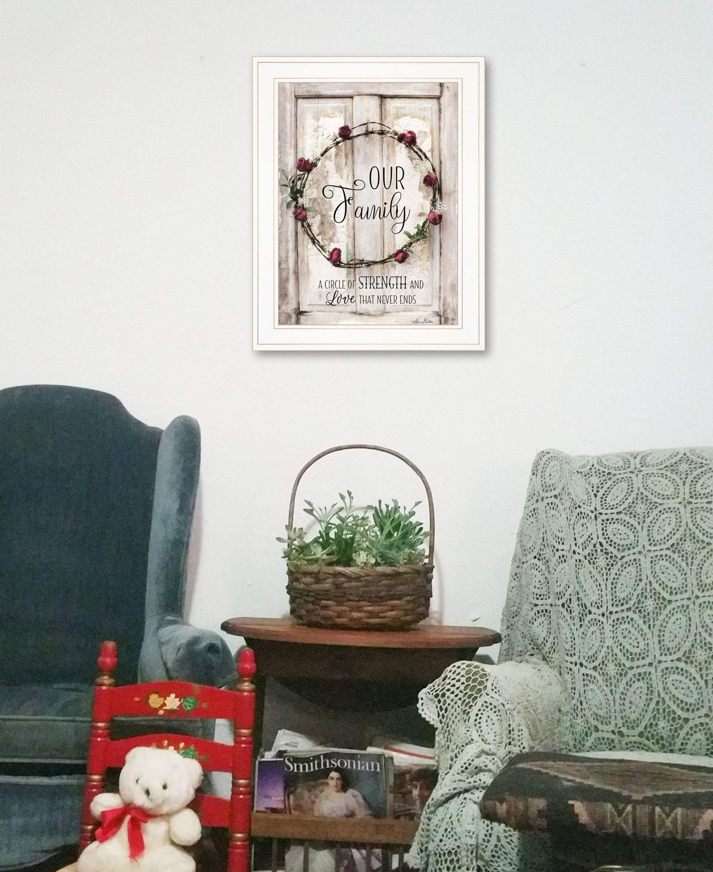 Our Family 1 White Framed Print Wall Art - Homeroots - Flyclothing LLC
