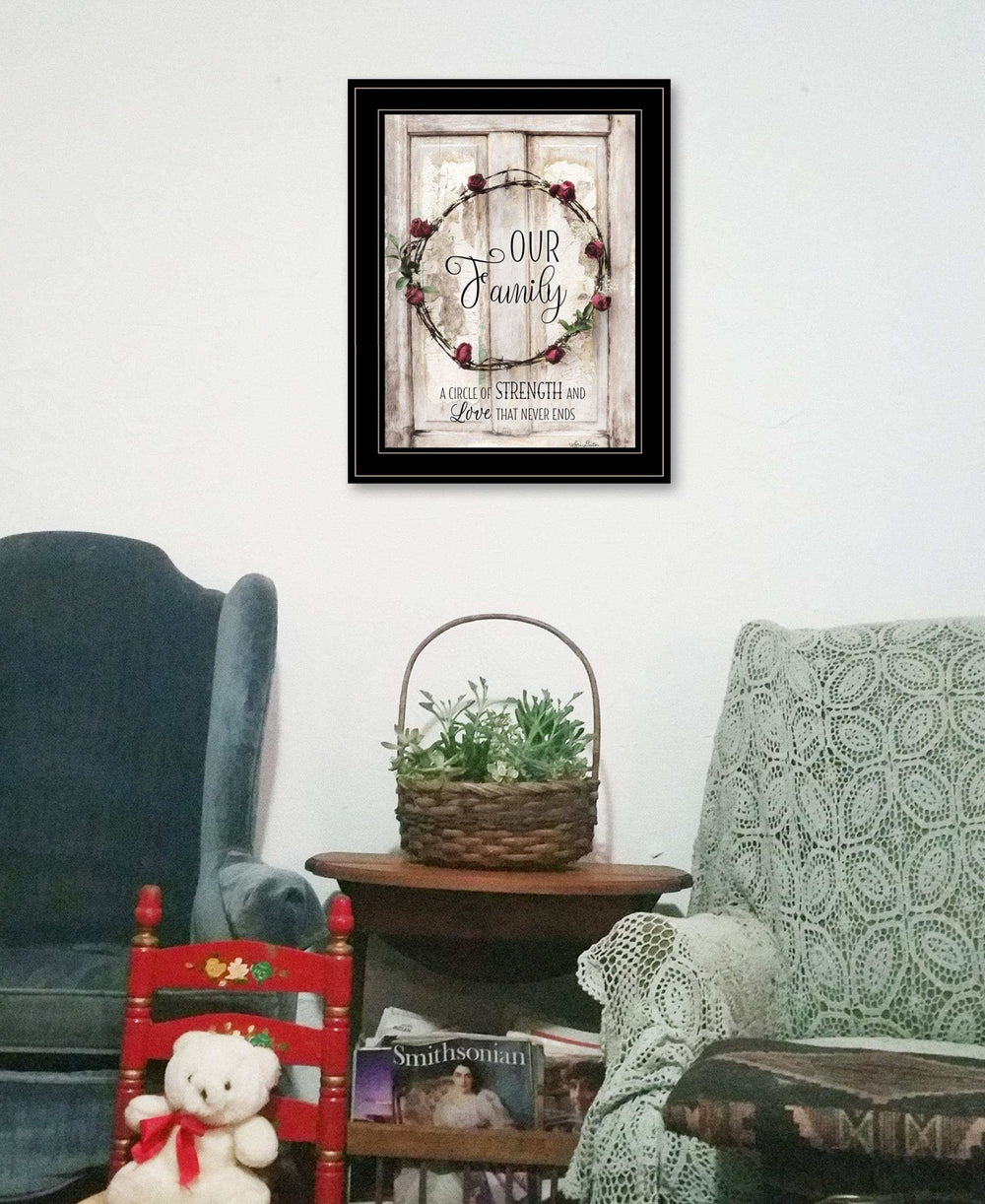 Our Family 2 Black Framed Print Wall Art - Homeroots - Flyclothing LLC