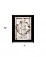 Our Family 2 Black Framed Print Wall Art - Homeroots - Flyclothing LLC