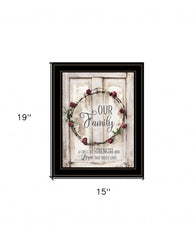 Our Family 2 Black Framed Print Wall Art - Homeroots