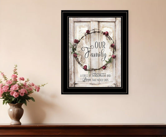 Our Family 2 Black Framed Print Wall Art - Homeroots