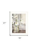 White Blossoms 1 White Framed Print Wall Art - Homeroots - Flyclothing LLC