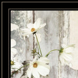White Blossoms 2 Black Framed Print Wall Art - Homeroots - Flyclothing LLC