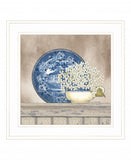 Farmhouse Blues I 3 White Framed Print Wall Art - Homeroots