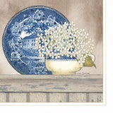 Farmhouse Blues I 3 White Framed Print Wall Art - Homeroots - Flyclothing LLC