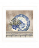 Farmhouse Blues II 2 White Framed Print Wall Art - Homeroots