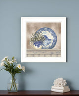 Farmhouse Blues II 2 White Framed Print Wall Art - Homeroots - Flyclothing LLC