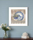 Farmhouse Blues II 2 White Framed Print Wall Art - Homeroots