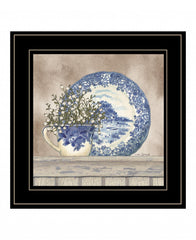Farmhouse Blues II 3 Black Framed Print Wall Art - Homeroots