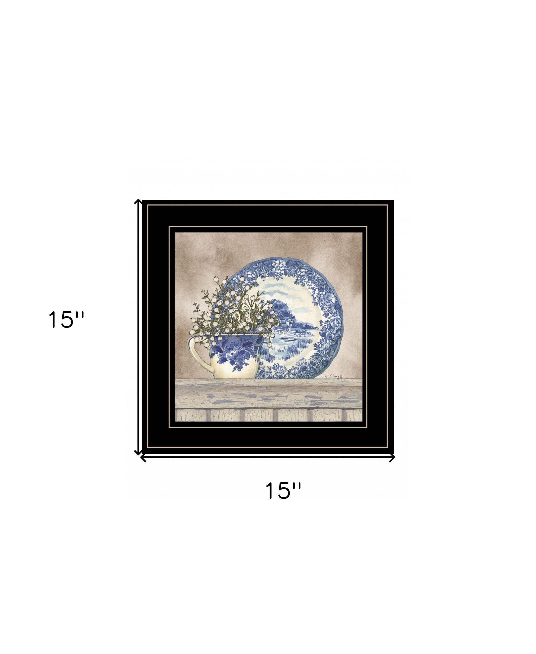Farmhouse Blues II 3 Black Framed Print Wall Art - Homeroots - Flyclothing LLC