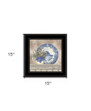 Farmhouse Blues II 3 Black Framed Print Wall Art - Homeroots - Flyclothing LLC