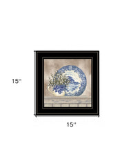 Farmhouse Blues II 3 Black Framed Print Wall Art - Homeroots