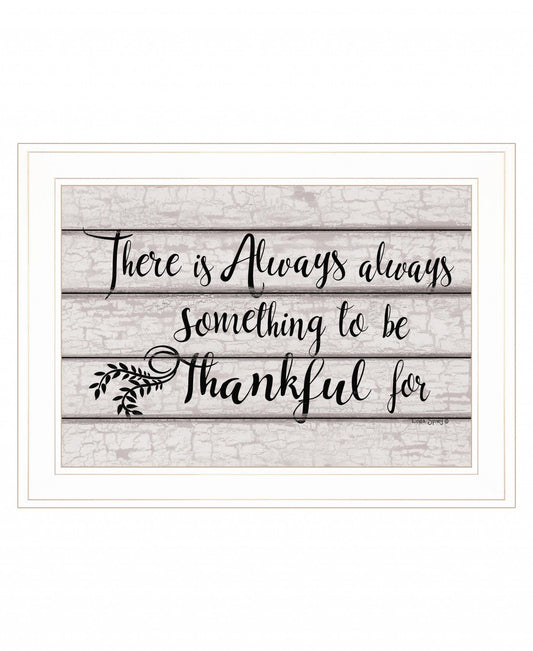Always Thankful 2 White Framed Print Wall Art - Homeroots