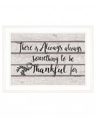 Always Thankful 2 White Framed Print Wall Art - Homeroots