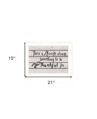 Always Thankful 2 White Framed Print Wall Art - Homeroots