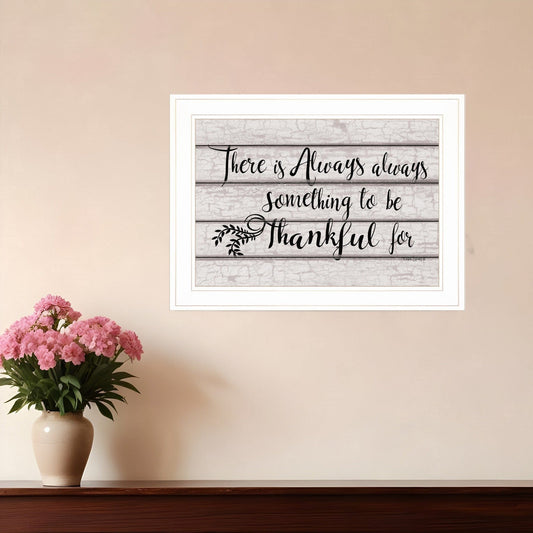 Always Thankful 2 White Framed Print Wall Art - Homeroots
