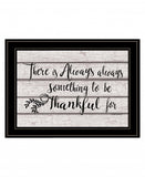 Always Thankful 3 Black Framed Print Wall Art - Homeroots