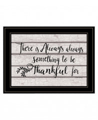 Always Thankful 3 Black Framed Print Wall Art - Homeroots