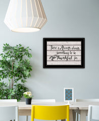 Always Thankful 3 Black Framed Print Wall Art - Homeroots