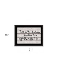 Always Thankful 3 Black Framed Print Wall Art - Homeroots