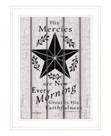 His Mercies are New Every Morning 2 White Framed Print Wall Art - Homeroots - Flyclothing LLC
