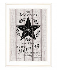 His Mercies are New Every Morning 2 White Framed Print Wall Art - Homeroots