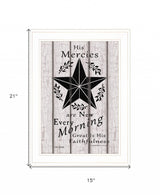 His Mercies are New Every Morning 2 White Framed Print Wall Art - Homeroots - Flyclothing LLC