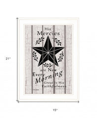 His Mercies are New Every Morning 2 White Framed Print Wall Art - Homeroots