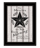 His Mercies are New Every Morning 3 Black Framed Print Wall Art - Homeroots