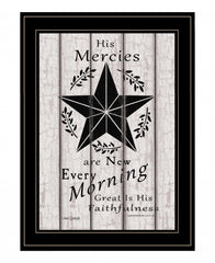 His Mercies are New Every Morning 3 Black Framed Print Wall Art - Homeroots