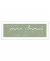 Panic Cleaned 1 White Framed Print Wall Art - Homeroots - Flyclothing LLC