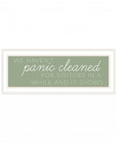 Panic Cleaned 1 White Framed Print Wall Art - Homeroots