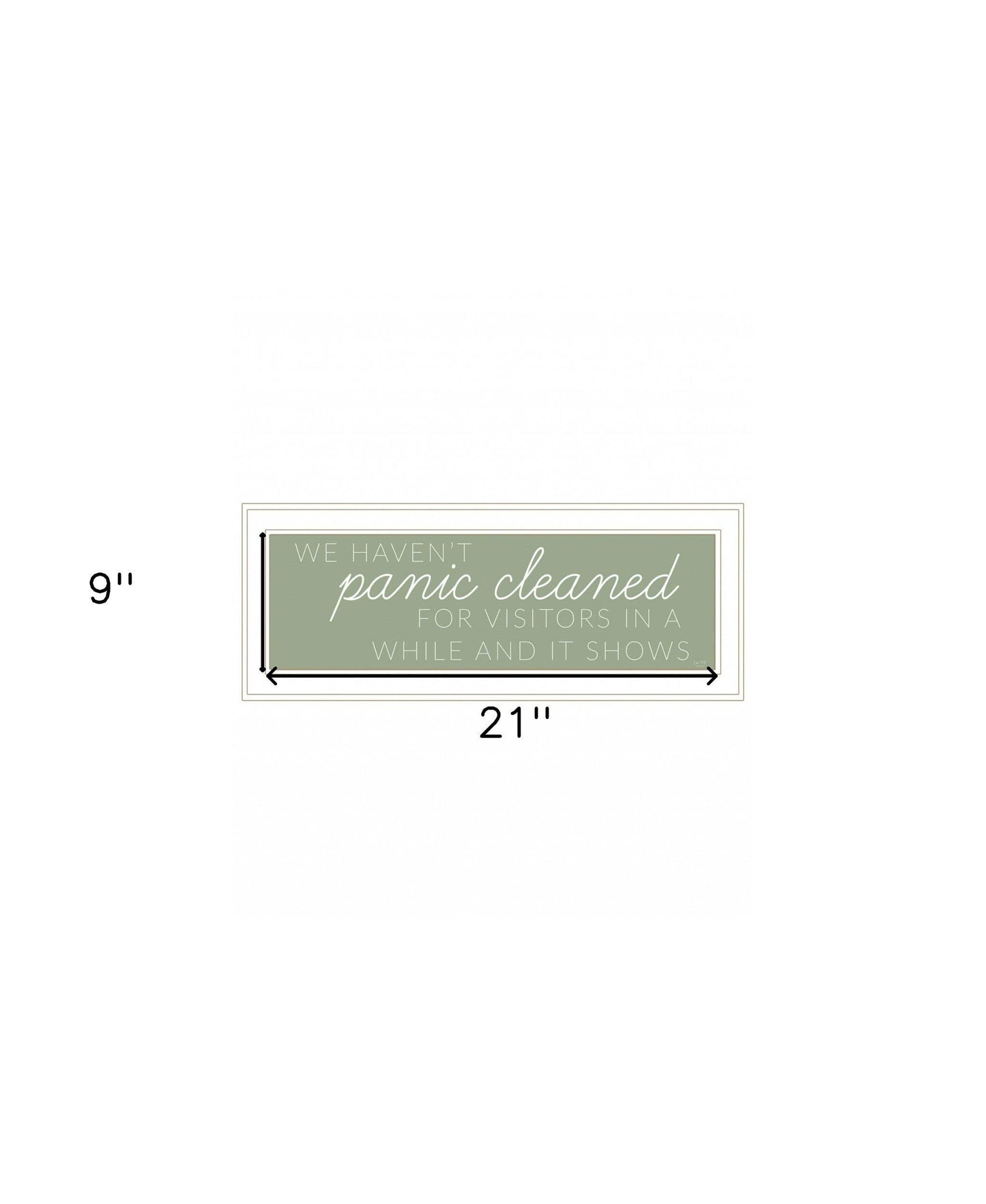 Panic Cleaned 1 White Framed Print Wall Art - Homeroots - Flyclothing LLC