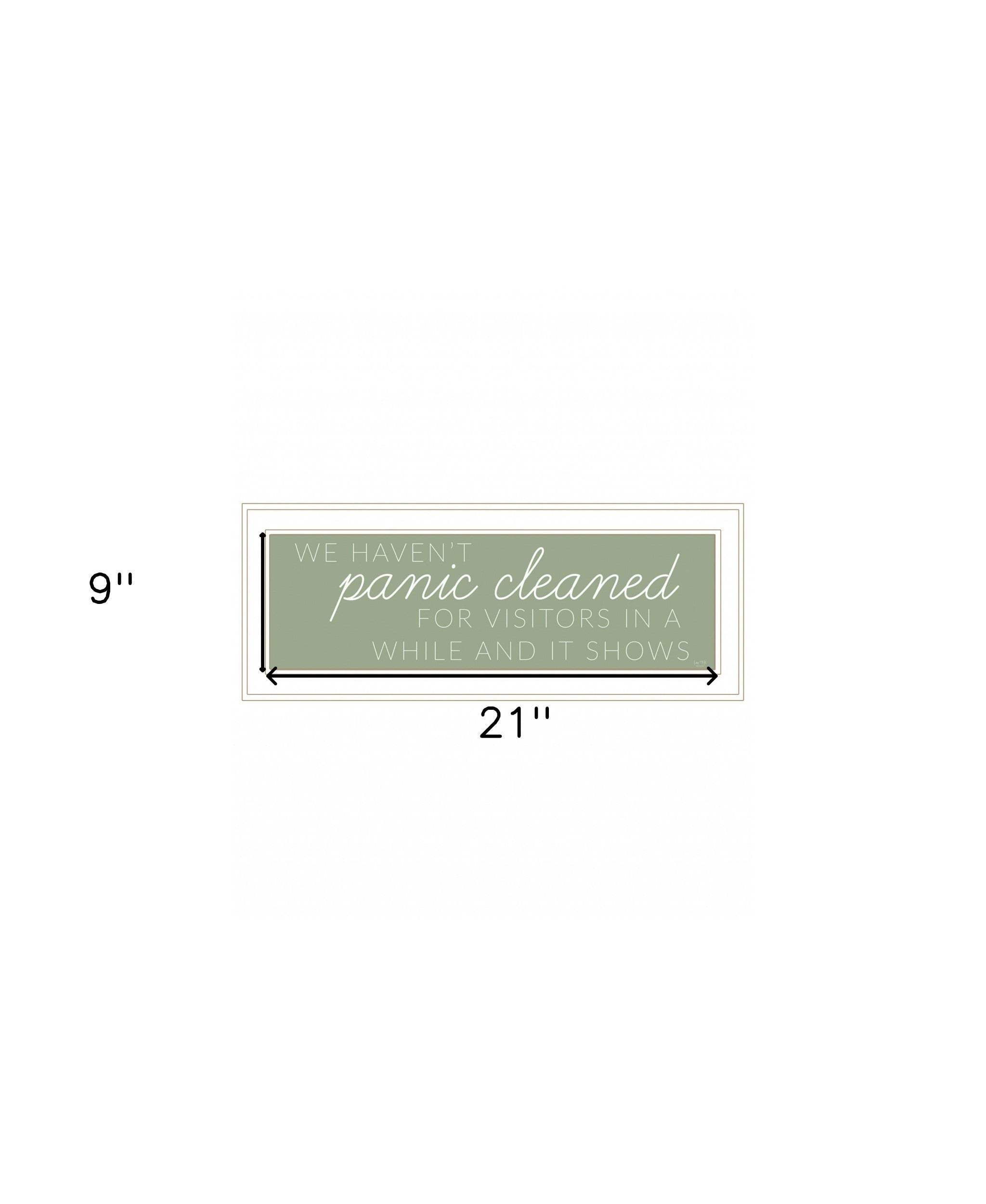 Panic Cleaned 1 White Framed Print Wall Art - Homeroots - Flyclothing LLC