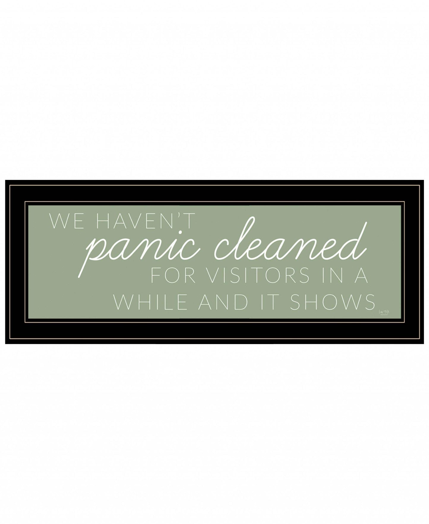 Panic Cleaned 2 Black Framed Print Wall Art - Homeroots - Flyclothing LLC