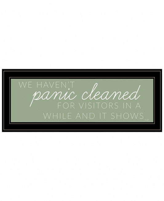 Panic Cleaned 2 Black Framed Print Wall Art - Homeroots - Flyclothing LLC