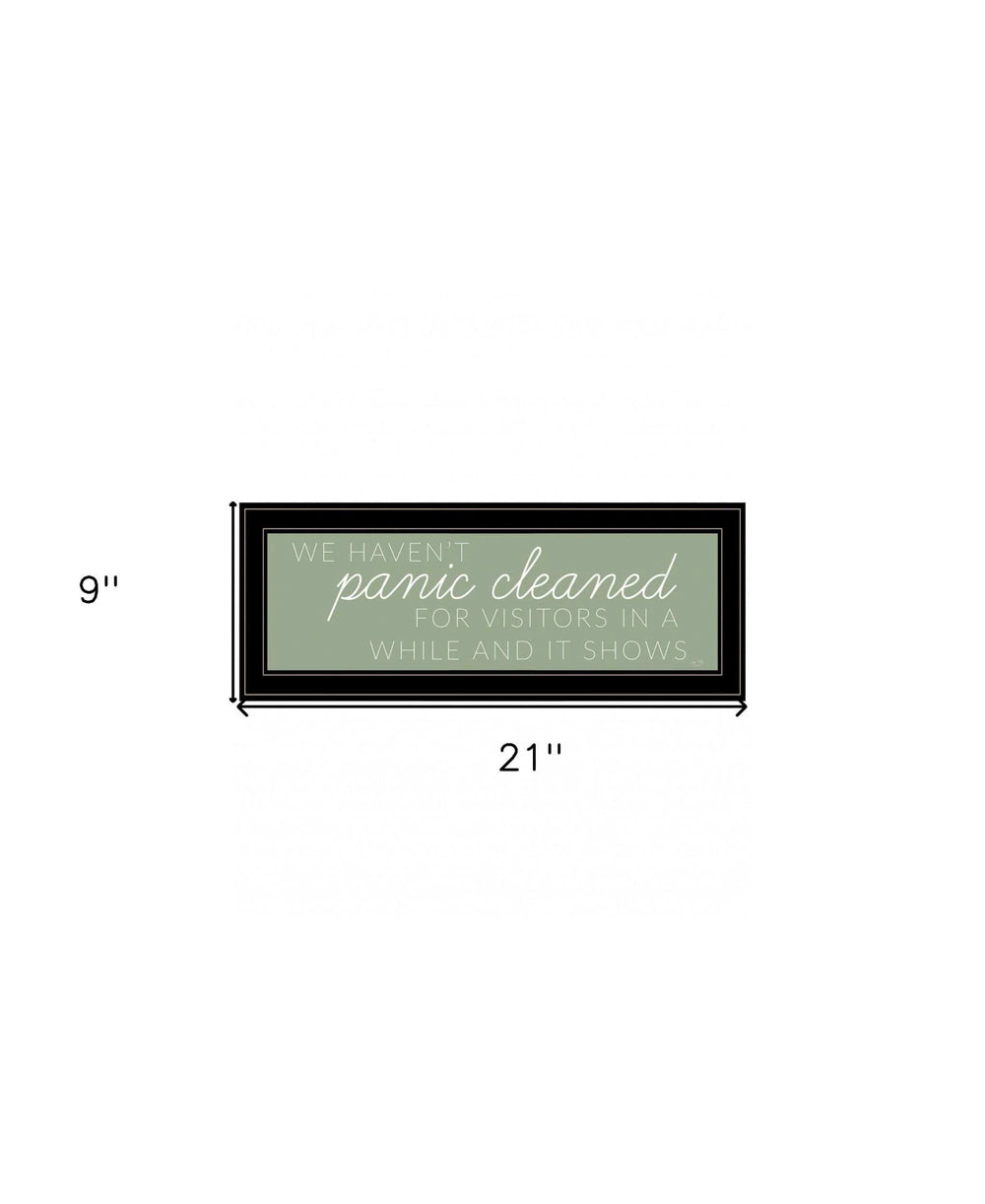 Panic Cleaned 2 Black Framed Print Wall Art - Homeroots - Flyclothing LLC