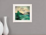The Lake is Calling 1 White Framed Print Wall Art - Homeroots - Flyclothing LLC