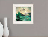The Lake is Calling 1 White Framed Print Wall Art - Homeroots - Flyclothing LLC