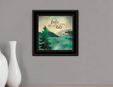The Lake is Calling 2 Black Framed Print Wall Art - Homeroots - Flyclothing LLC