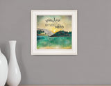Sunshine And Lake Water 2 White Framed Print Wall Art - Homeroots - Flyclothing LLC