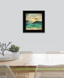 Sunshine And Lake Water 3 Black Framed Print Wall Art - Homeroots
