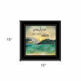 Sunshine And Lake Water 3 Black Framed Print Wall Art - Homeroots - Flyclothing LLC