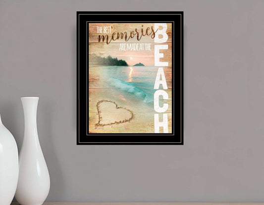 Beach Memories 2 Black Framed Print Wall Art - Homeroots - Flyclothing LLC