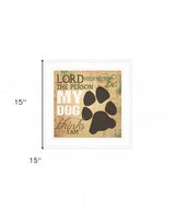 My Dog 1 White Framed Print Wall Art - Homeroots - Flyclothing LLC